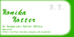 monika notter business card